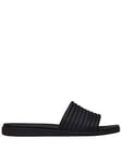 Crocs Miami Slide - Black, Black, Size 6, Women