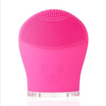 4 In 1 Ultrasonic Electric Facial Cleansing Brush Face Device Rose Red