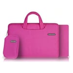 Lux-Case Cartinoe (rosa) Macbook Pro 15.4 Tyg Väska Med Dragkedja