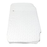 Drap 2 pièces pour lit de bébé N2M Forever, 100% coton, compatible avec les matelas Chicco Next2Me Forever et 50x 110cm, drap de dessus et drap-housse, 0 mois +, White with Bears