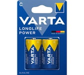 Varta LONGLIFE POWER C/LR14 Alkaliska Batterier 2st