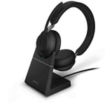 Jabra Wireless Headset Evolve2 65 USB-A Black UC Charge stand Stereo