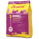 JOSERA Miniwell (5 x 900 g) | Croquettes pour chien de petite race | Convient au chien adulte ayant une digestion sensible ou difficile | Nourriture Super Premium à la volaille | Lot de 5