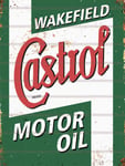 Castrol Motor Oil, Retro Vintage Metal Sign, Man Cave