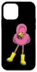iPhone 12 mini Flamingo Rubber boots Case