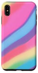 Coque pour iPhone XS Max Design tie-dye inspiré de l'anime rétro, couleur tie-dye colorée