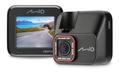 Mio™ MiVue C580 Dash Cam Car Front Including Full HD (60bps) & HDR for Extra Sharp Images Day & Night I Secure Dash Cam with Micro SD Storage I Car Camera with GPS Speedcam & 48h Parking Mode