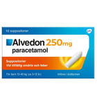Alvedon, suppositorium 250 mg 10 st (15-40 kg)
