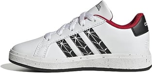 adidas Unisex Kid's Grand Court Spider-Man K Shoes-Low (Non Football), FTWR White Core Black Better Scarlet