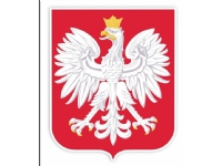 LearnHow Dubbelsidig fönsterdekoration - polskt emblem A3