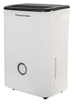 Russell Hobbs RHDH2002 20 Litre/Day Dehumidifier for Damp/Mould & Moisture in Home, Kitchen, Bedroom, Office, Caravan, Laundry Drying, 50m2 Room, Smart Timer, White