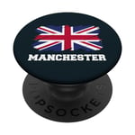 Manchester UK, British Flag, Union Flag Manchester PopSockets Swappable PopGrip