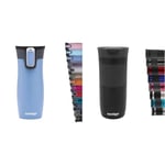 Contigo Unisex's West Loop Autoseal Thermobecher, Edelstahl Isolierbecher, Kaffeebecher to Go & Byron Snapseal Travel Mug, Stainless Steel Thermal Mug, Vacuum Flask, Leakproof Tumbler