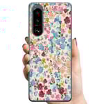 Sony Xperia 5 III TPU Mobilskal Blommor
