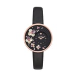 Kate Spade New York Klockarmband KSW1479 Läder Svart 14mm