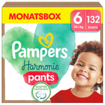 Pampers Harmonie Pants storlek 6, 15 kg+, månadslåda (1x132 blöjor)