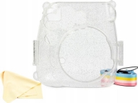 LoveInstant Pouch Case Case Pouch för Fujifilm Instax Mini 9 8 - Clear/Glitter