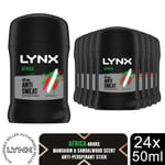 Lynx Africa Anti-Perspirant Deodorant Stick 48 Hrs Anti Sweat 50ml, 24 Pack