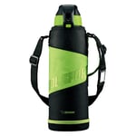 ZOJIRUSHI (water bottle straight drinking sports-type stainless cool bottle 1.5L Green Black SD-FA15-BG
