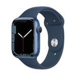 Apple Watch Series 7 GPS + Cellular 41mm Aluminum Case with Abyss Blue Sport Band