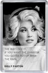 Dolly Parton - Rainbow Quote Fridge Magnet 5 x 7.5 cm