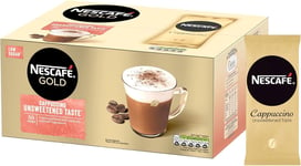 Nescafé Gold Cappuccino Unsweetened Taste Coffee 50 Sachets X 14.2G