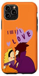 Coque pour iPhone 11 Pro anime garçons amour couple tenant l'autre avec "ninja love"