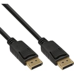 Display Port Cable, Black, Gold Plated Contact, 3M 3840x2160 4K @ 60Hz UHD
