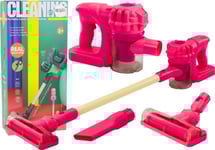 Leantoys Uppresningsbar Leksaksdammsugare Ljus Ljud Rosa