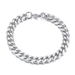 Pansarlänk Armband Kedjearmband Silver 9mm silver