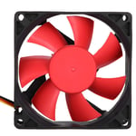 ASHATA 2Pcs CPU Cooling Fans,8cm 12V Mini Heat Sink Silent Mute Cooler Fan for Computer PC Laptop,Large Air Volume,Low Noise,Durable
