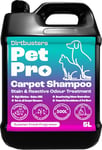 Dirtbusters Pet Pro Carpet Cleaner Shampoo Solution, Deep Cleaning Stain Remover With Odour Neutraliser To Remove Dog & Cat Urine, Carpet Cleaner Solution For Carpet Shampoo Machines (5L)