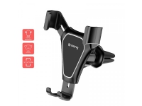 Crong Gravity Auto-Clip Bilhållare - Bilhållare för telefon 4.7- 6.5 (svart)