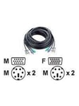 ATEN 2L-1020P/C - kabel til tastatur / video / mus (KVM)