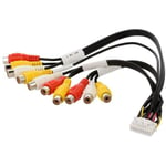 Cable Connection aux compatible avec autoradio Kenwood rca 20 broches