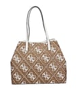 Guess Women's Vikky Large Tote Bag, Coffee Milk Logo, 40 x 31 x 18 cm