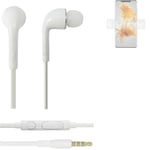 Headphones for Huawei Mate 50 Pro headset in ear plug white