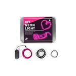 Gift Republic DIY Kit Make Your Own Pink Neon Light String Battery Powered