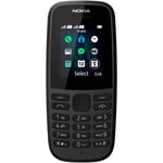 Téléphone mobile - NOKIA - 105 - Noir - GSM - Dual SIM - Batterie 800 mAh