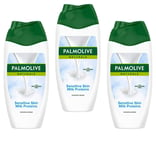 3 x Palmolive Naturals Sensitive Skin Milk Proteins Shower Cream 250ml