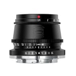 GreenZech (Canon M Mount) 35mm F1.4 APS-C Manual Focus Lens for Sony E Mount/Fujifilm M4/3 Mount Cameras A9 A7III A6600 A6400 X-T4 X-T3 X-T30
