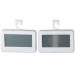 2 Packs Big LCD Display Temperature Monitor with Hook  Indoor Outdoor