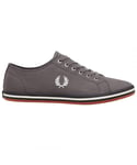 Fred Perry Mens B7259 M75 Kingston Twill Grey Trainers - Size UK 3