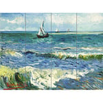 Artery8 Vincent Van Gogh Zeegezicht Bij Les Saintes Maries De La Mer XL Giant Panel Poster (8 Sections)