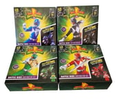 POWER RANGERS • ALL 4 • Battle Bikes Red, Green, Blue & Black Ranger • Buildable