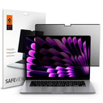 MacBook Air 15 M2/M3 (2023-2024) Spigen SafeView Privacy Beskyttelsesfilm - Gjennomsiktig
