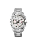 Certus : Mens White Watch - Silver Stainless Steel - One Size