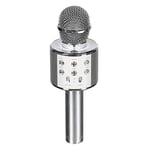 Be Mix - enceinte Micro Karaoke 3W - Autonomie : 4 Heures - Prise Jack 3 mm - Dimensions : 8 X 8 X 23.5 cm Ht2039 Argenté