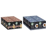STARBUCKS Caffe Latte by Nescafe Dolce Gusto Coffee Pods & Espresso Roast By Nescafe Dolce Gusto Dark Roast Coffee Pods, 12 Capsules
