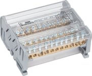 Morek Mab4125a18 Fördelningsenhet Moblock 4P 125A-11 2X35mm2 + 2X25mm2 + 7X6mm2 Ts35 Mab4125a18